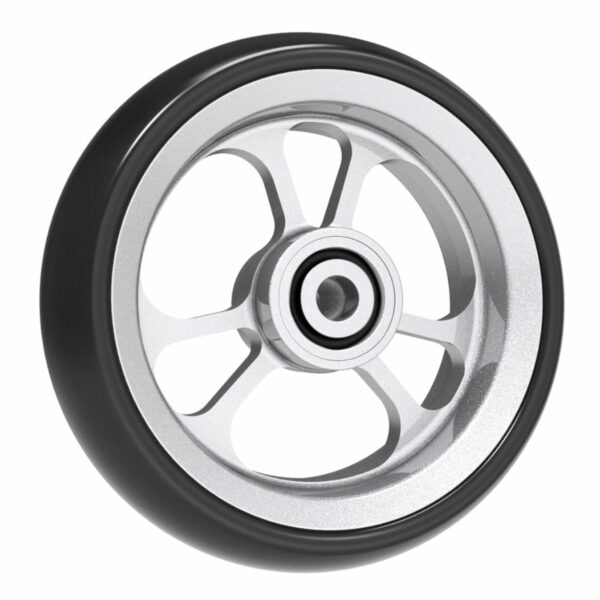 4" OMOBIC Lotus Alucore Castor Wheel Silver