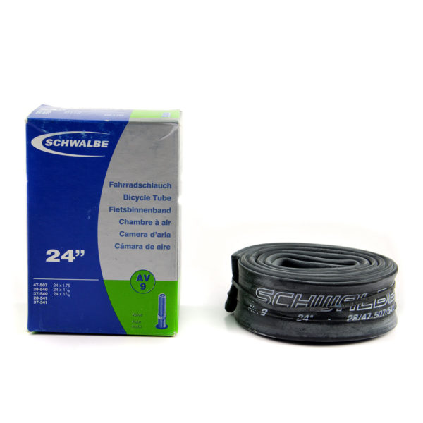24 X 1 3/8 Schwalbe Inner Tube (28/47-507/541) Schrader Valve