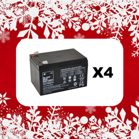 14Ah Black Box AGM Battery - Box Of 4pcs