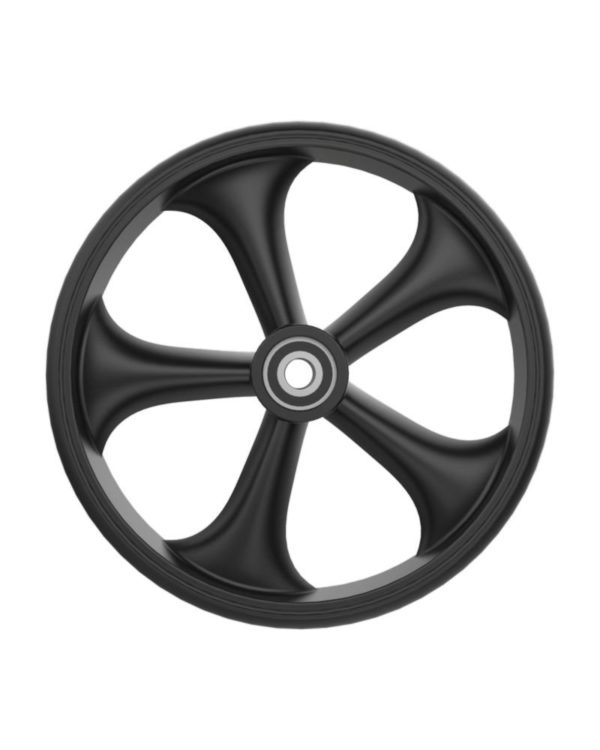 Front Wheel For Leopard, Tiger and Buffalo Rollators (Black)