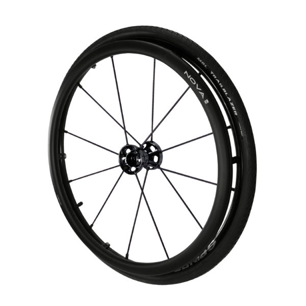 24" Spinergy LX Wheel Black Spokes With Nova Complete