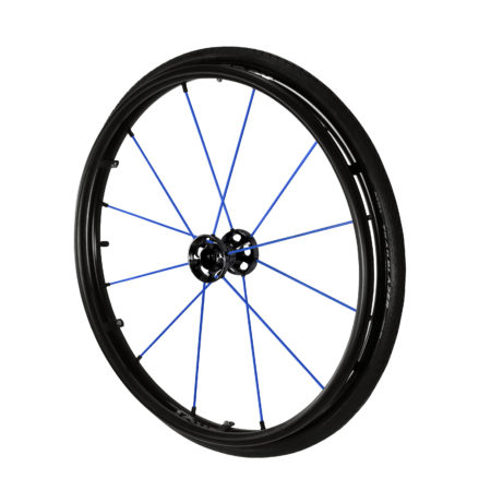 24" Spinergy LX Wheel Blue Spokes Complete