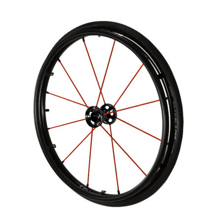 24" Spinergy LX Wheel Red Spokes Complete