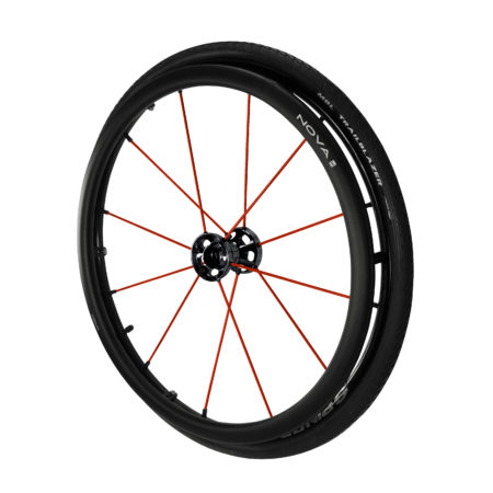 24" Spinergy LX Wheel Red Spokes With Nova Complete
