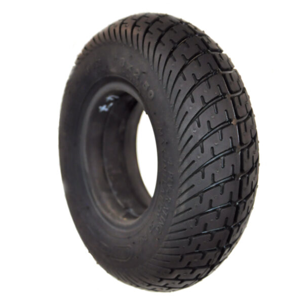 8 X 2.50 Black Infilled Block tyre