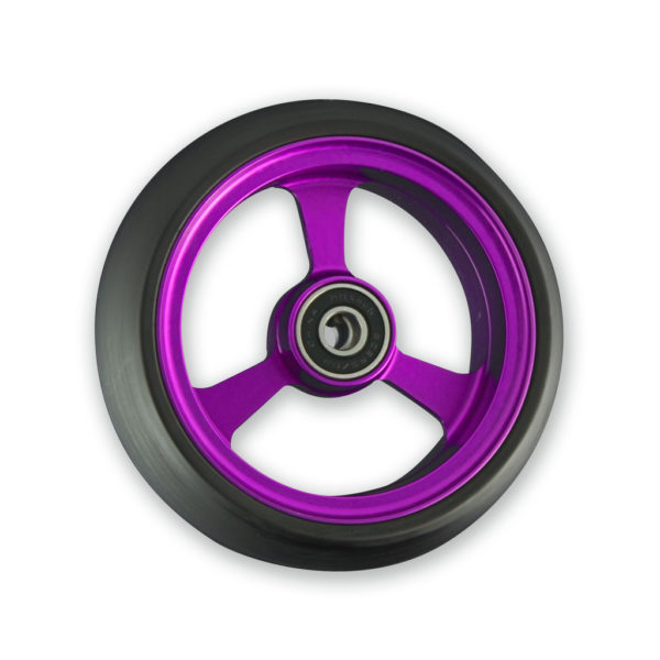 4 X 1.4" Frog Legs Aluminium Hub Castor Wheel (Purple)