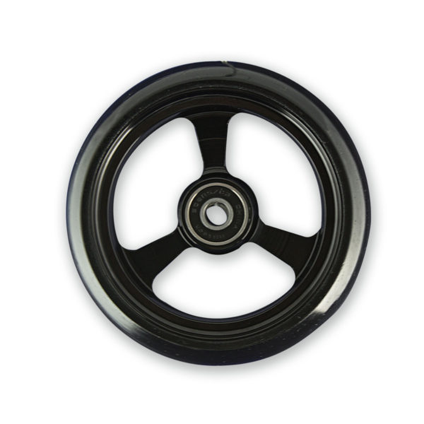 5 X 1.4" Frog Legs Aluminium Hub Castor Wheel (Black)