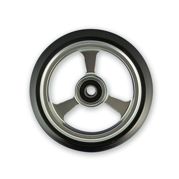 5 X 1.4" Frog Legs Aluminium Hub Castor Wheel (Silver)