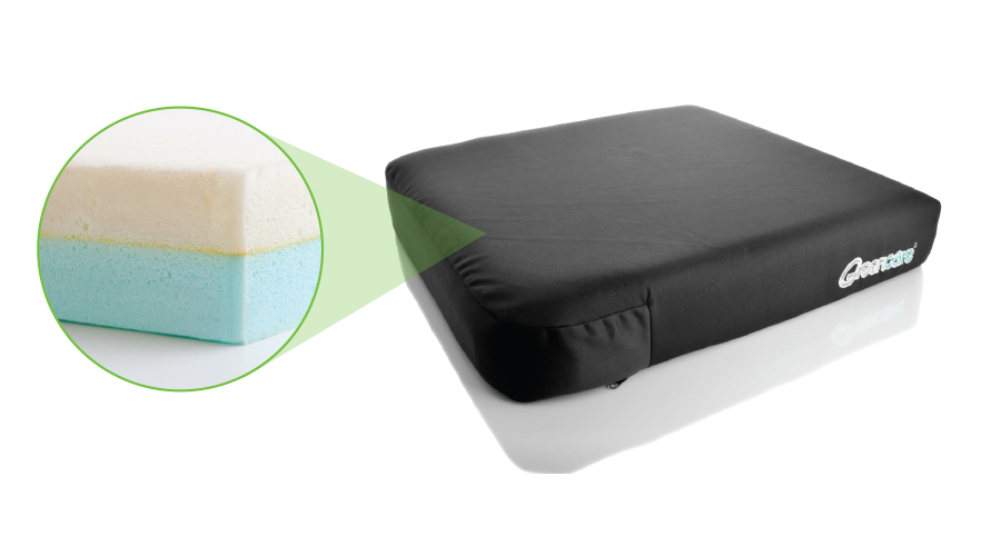 Greencare Memory Foam Cushion 20 X 20 X 3" Flexel Mobility