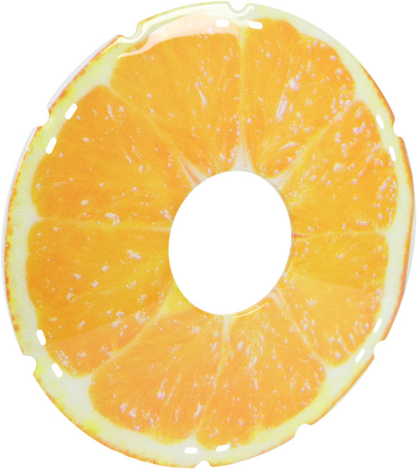 22" Orange Decal Spoke Protector (Pair)