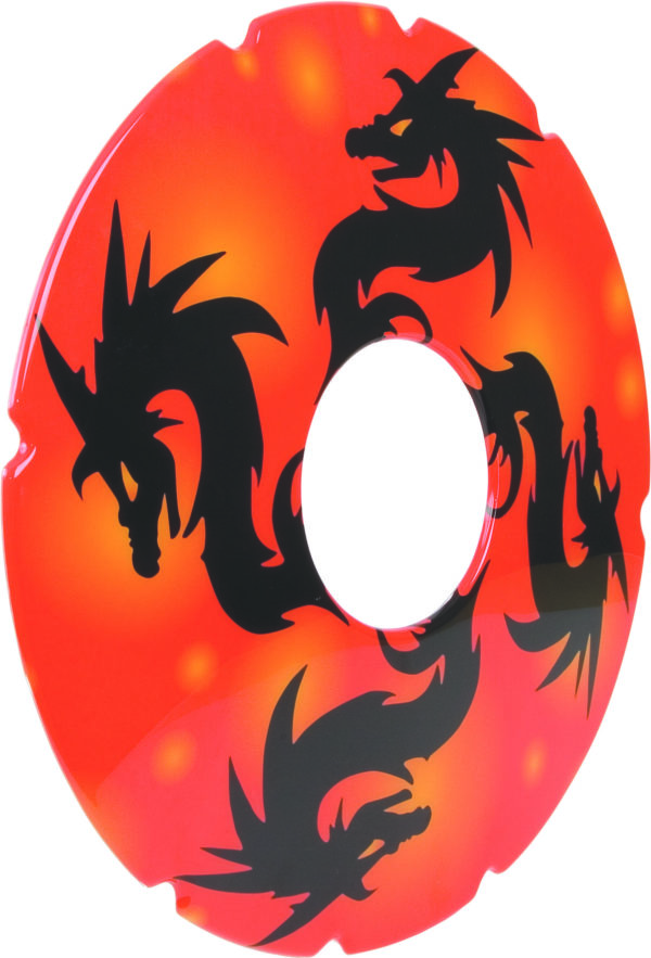 24" Chinese Dragons Decal Spoke Protector (Pair)