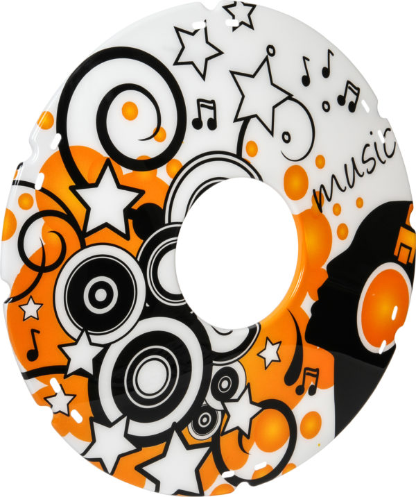 24" Music Decal Spoke Protector (Pair)
