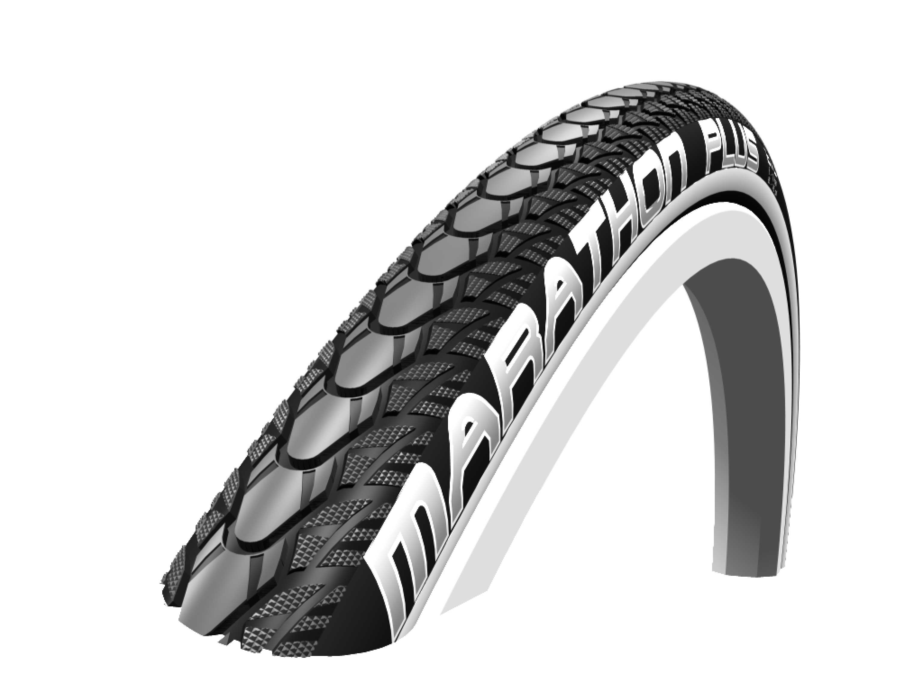 26 X 1 (25590) Black Marathon Plus Tyre Flexel Mobility
