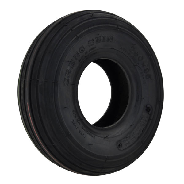300 X 4 Black Rib Tyre